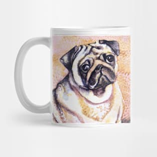 Pug Watercolor Painting - Dog Lover Gifts Mug